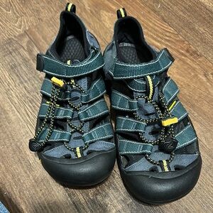 Keen Kids' Black and Green Outdoor Sandals